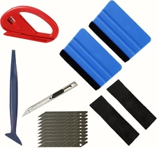 Vinyl Car Wrapping Tool Auto Window Tint Film Application Felt Squeegee Knife US