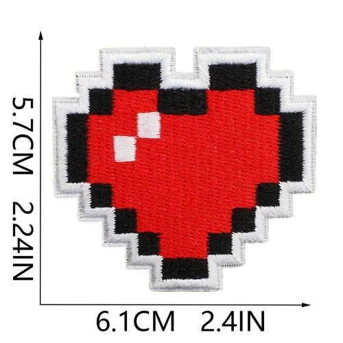 12/16 Stück Minecraft Patches Mosaik Welt Stickerei Bügelbild Applikation Jacken Jeans - Bild 16 von 20