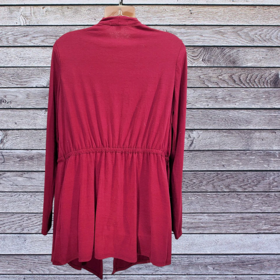 NWT Studio Works Women's Jackets Long Sleeve Open Front Medium Red - Image 3 of 4