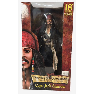 Disney Johnny Depp 'Captain Jack Sparrow' Motion Activated Sound Figure 18''