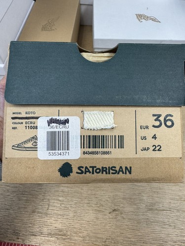Satorisan Koto Trainers Ecru Shoes Size 42 (8.5) BNWB Unisex - Picture 11 of 11