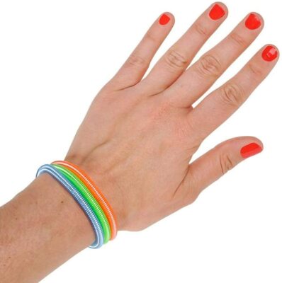Bright NEON Coil Spring Bracelet 80's 90s Wristbands in assorted