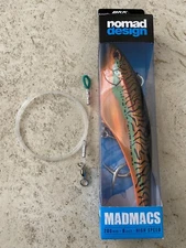 NOMAD DESIGN Madmacs 200mm/8in Orange Mackerel Sinking High Speed Lure NEW