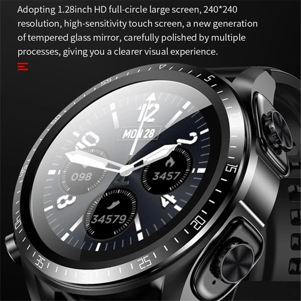 2 IN 1 Smart Watch Bluetooth Smartwatch w/ Wireless Earbuds Stereo Earphones - Image 4 of 4