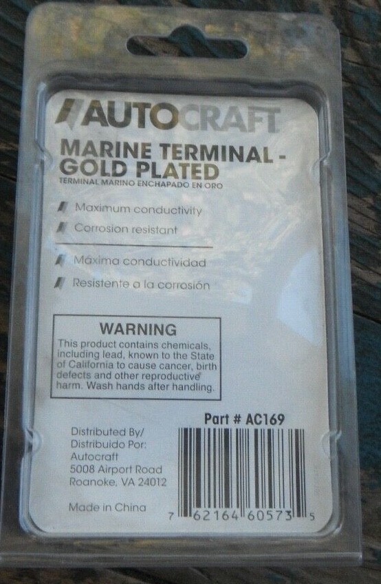 T Autocraft Marine Battery Terminal, Gold Plated AC169 | eBay