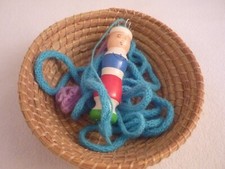 Montessori Material ❤️ alte Strickliesl im Körbchen - DIY