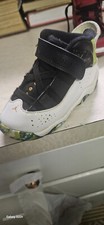 6 rings jordan 8c toddler shoes Green White Black