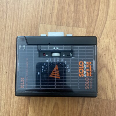 Vintage 1980s KLH S-200 Solo Personal Stereo FM Cassette Walkman Parts/Repair