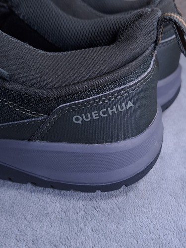 Quechua men's trekking shoes resistant to water and mud Size 39 Dark Green - Foto 5 di 17