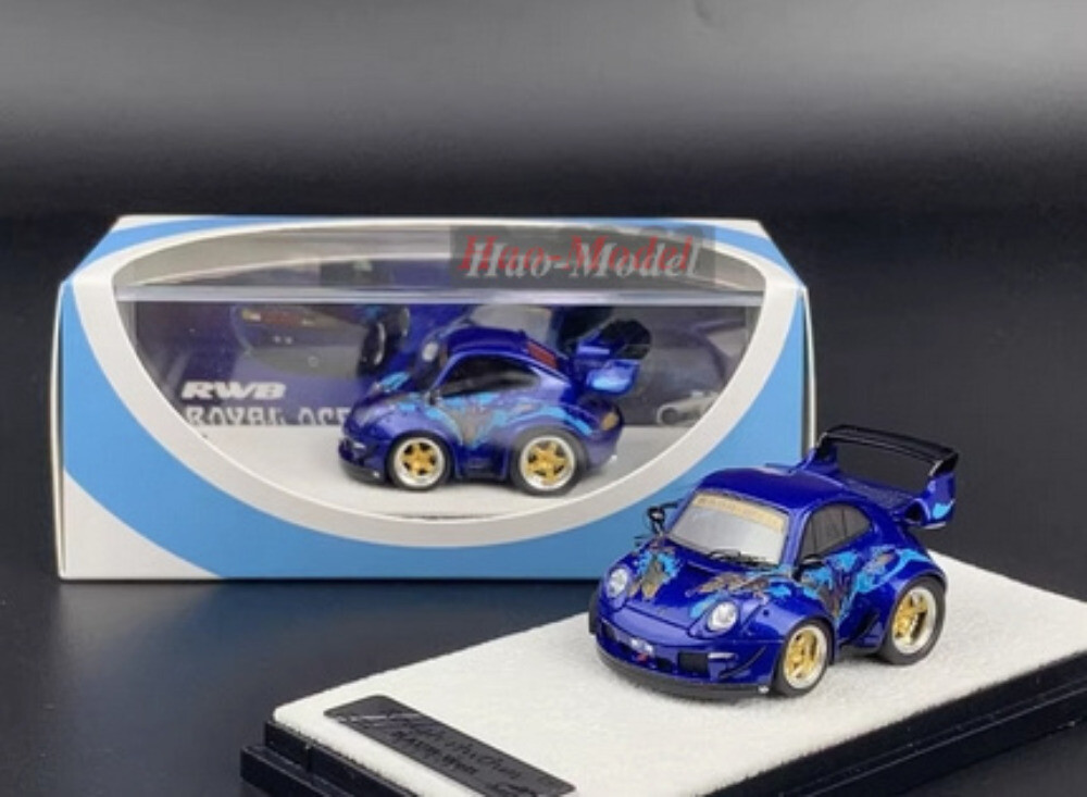 Little Egg 1:64 Porsche 993 RWB Q Car Model Alloy Diecast Toy