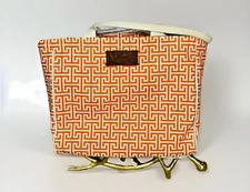 Whataburger Orange Texas Burger Canvas Leather Logo Bag Tote Purse USA A-Frame