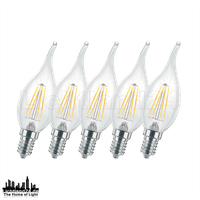 5Er Pack E14 Led Filament WindstoßKerze C35 2W (= 25W) 2700K Warmweiß GlüHlampe
