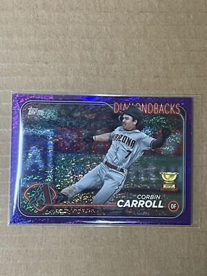 2024 TOPPS PURPLE FOILBOARD GOLD CUP CORBIN CARROLL SP DIAMONDBACKS /799