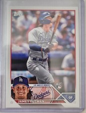 James Outman RC 2023 Topps Series 2 Los Angeles Dodgers #395 Rookie Card. rookie card picture