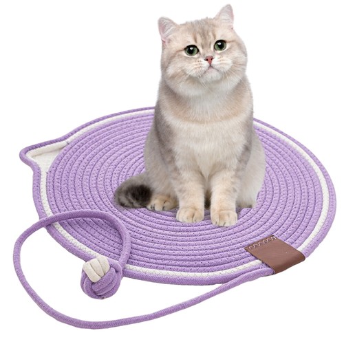 Cotton Rope Cat Scratcher Board Cat Scratching Post Mat Toy Bed Mat Claw Scraper - Picture 10 of 16