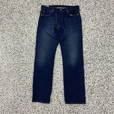 Levis 501 XX Jeans Mens 36x34 34x33 Dark Wash Straight Leg Button Fly Modern
