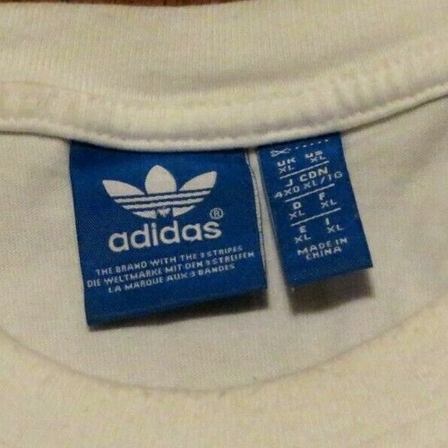 T-shirt maglia uomo Adidas Originals Stripeback bianco grigio manica 3/4 taglia XL - Foto 3 di 5