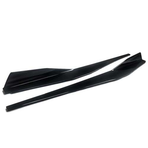 Labio de extensión de faldones laterales de 2 piezas para Corvette C8 2020-2023 estilo 5VM negro brillante - Imagen 5 de 9