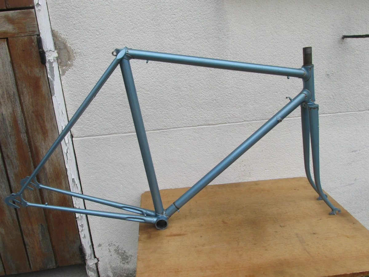 Cadre Vélo Route Vintage Dazzan 57 - Acier, Taille L, Bleu, 700c - New Old Stock (état Neuf)