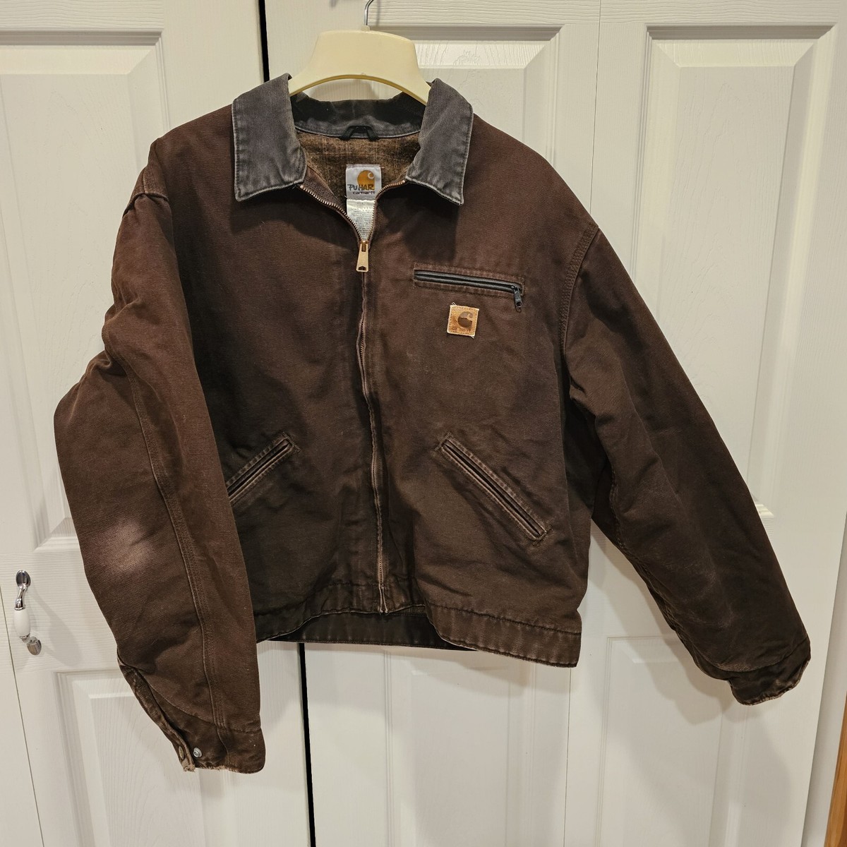 Vintage Carhartt J97 DKB Flannel Lined Canvas Detroit Jacket Vintage Carhartt J97 DKB Flannel Lined Canvas Detroit Jacket