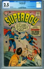 Superboy #68 // CGC 2.5 // DC // First appearance of Bizarro // 3731485014
