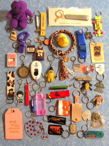 Lot of 40 Different Vintage to New Keychains Key Ring Collection | eBay