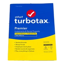 Intuit TurboTax Premier  (2022 Federal + State ) for Windows/Mac