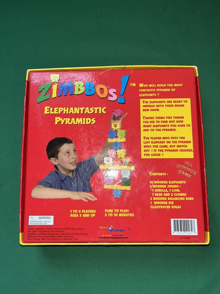 Zimbbos Elephantastic Pyramids Wooden Stacking Blocks Game Age 3+ Balance (01) - Image 4 of 4