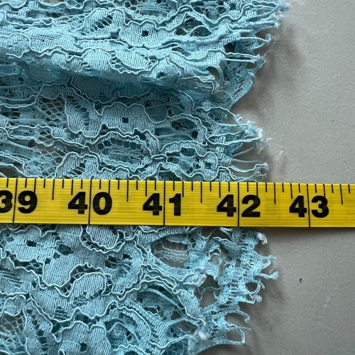 Vestido Lane Bryant 22 Azul Aqua Encaje Línea A Gorra Sin Mangas Hasta la Rodilla Femenino - Imagen 3 de 15