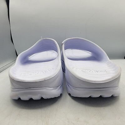 Hoka One One Ora Recovery Slide Mens 14 White Slip On Sandals Slippers Amazon.com | Hoka Unisex Ora Recovery Slide 14 Alabaster  main image 4