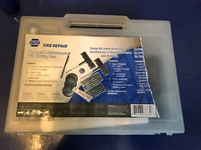 Napa Tire Repair And Maintenance Kit Tire Pressure Gauge T-handle Repair Plugs