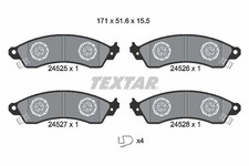 TEXTAR BREMSBELÄGE SATZ VORNE passend für CHEVROLET CORVETTE FORD USA MUSTANG | 