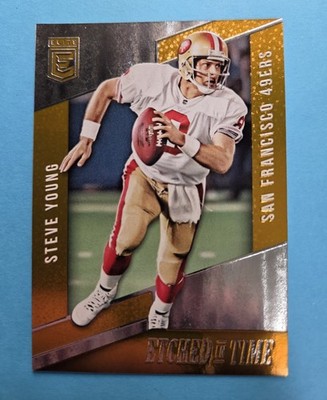 2016 Donruss Elite STEVE YOUNG Etched In Time Insert 08/25 49ers  Jersey #!