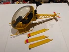 VINTAGE 1970s Hasbro GI JOE ADVENTURE TEAM Yellow Helicopter Vehicle 12" Figure