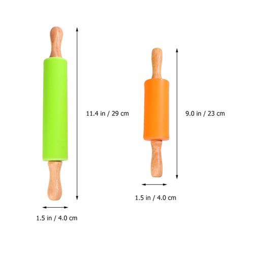 2 PCS Non Stick Rolling Pin Pastry Chef Tools Non-stick Sticks for Baking - Picture 11 of 12