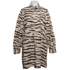 Second Female, Hemd, Größe: L, Beige/Schwarz, Bio-Baumwolle, Zebra, Damen #fHv