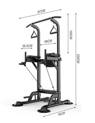 Pull-Up Bars &Squat Bar Power Tower Dip Stands  Strength Training for Home Gym