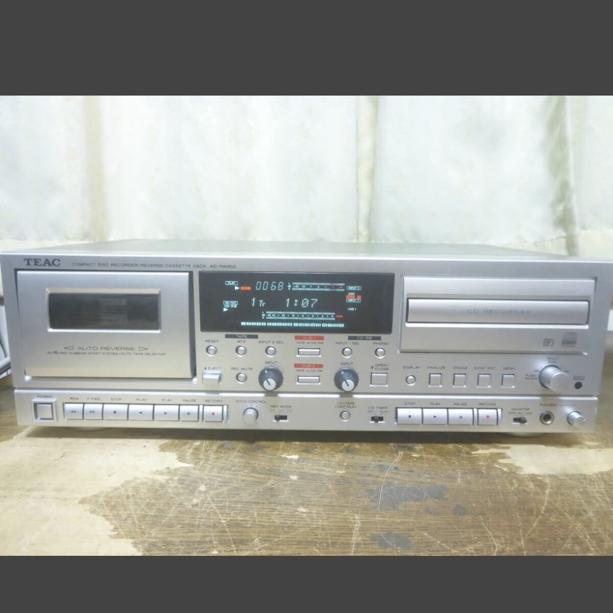 TEAC AD-RW950 CDレコーダー/カセットデッキ TEAC AD-RW950 CD Cassette Recorder Tested and working well, in