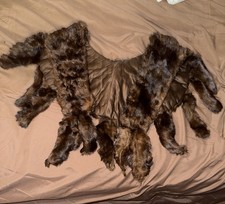 Brown Vintage Fur Stole / Collar c.1900 OS