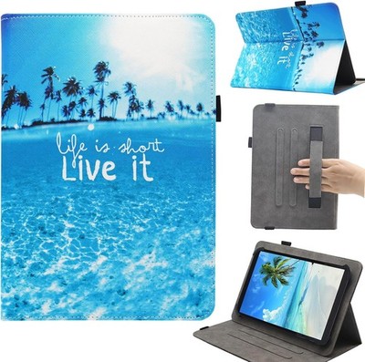Case for 10.1 Inch Android Tablet, Multi-Angle Viewing Stand with Hand Strap