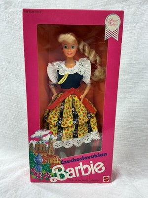 1990 Mattel Czechoslovakian Barbie Doll #7730 Dolls Of The World NRFB
