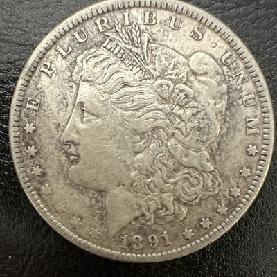 1891 Morgan Silver Dollar $1 KM#110 0.900 Fine Silver Business Strike Phila