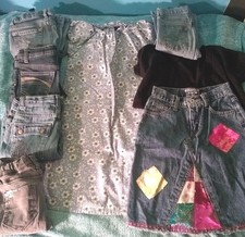 Vintage Girls 8 8S Clothing Lot Justice Osh Kosh TCP GAP Limited Too Jeans Skirt