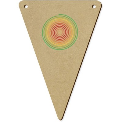 5 Wimpel / Fahnen ''Bunte Konzentrische Spirale'' 140 mm (BN00091846)