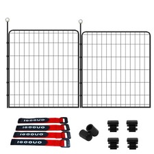 Portable Dog Crates, 32'' Metal Pet Playpen for Small/Medium Dogs, Indoor/Out...