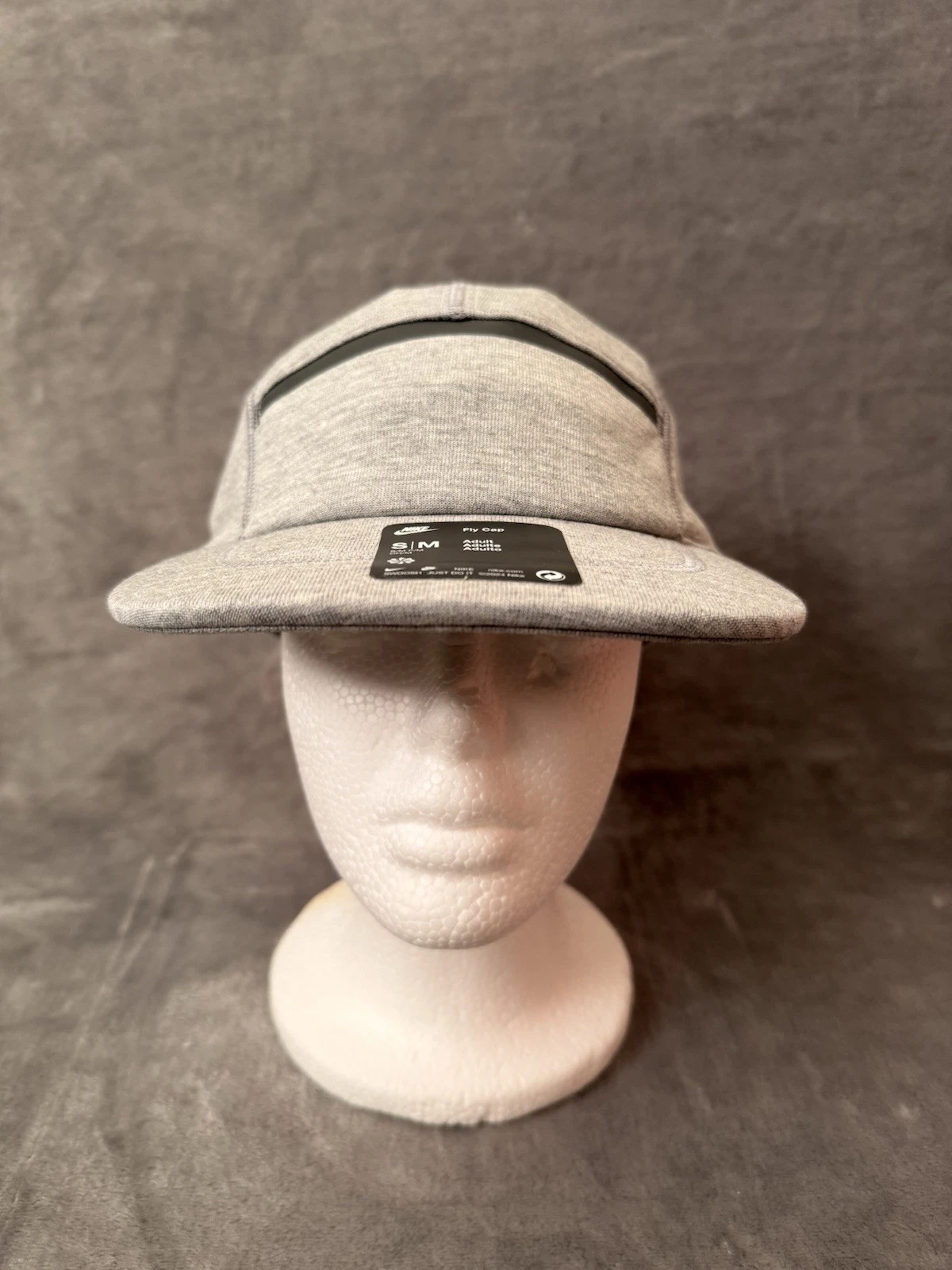Nike Tech Fleece Dri-Fit Fly Cap Heather Gray Sz S/M