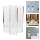 4 Sets Klarglas-Pflanzenhalter Hydrokultur-Pflanzer Zum Aufhängen Der Wand