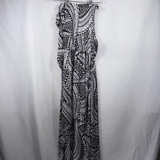 Charming Charlie Geometric Blouson Maxi Dress Size S