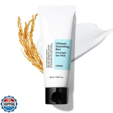 COSRX Ultimate Nourishing Rice Overnight Spa Mask, 60ml / 2.02 fl.oz | Rice E