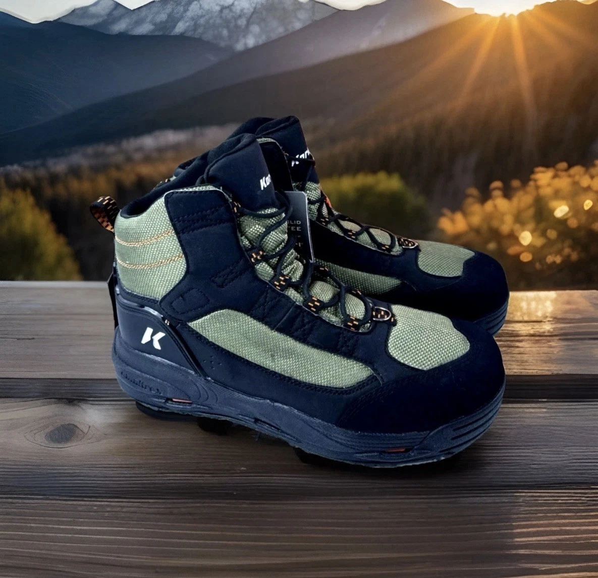 Korkers Greenback FB4810 Size 13 New interchangeable soles Fishing/River Boot
